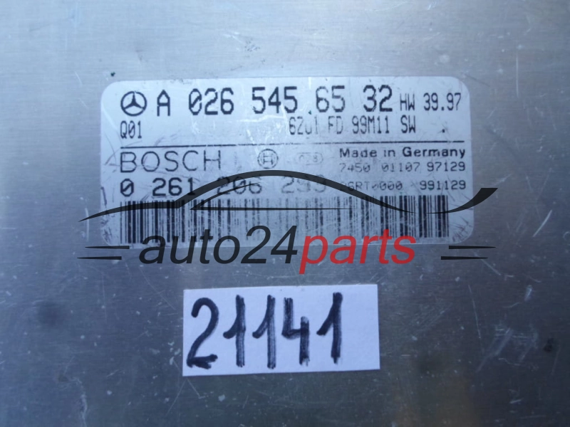  MERCEDES C-CLASS W 202 BOSCH 0 261 206 299, 0261206299, A 026 545 65 32, A0265456532