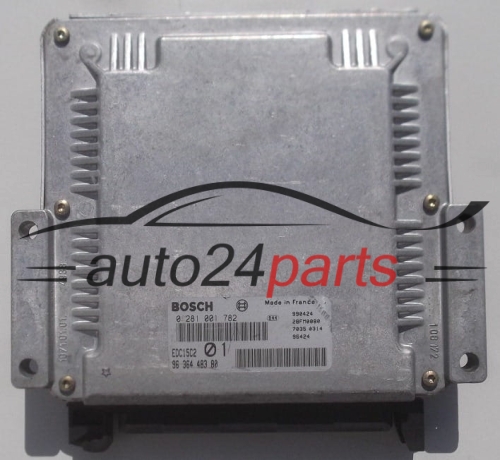 MOTORSTEUERGERÄT ECU STEUERGERÄT  PEUGEOT 406 2.0 HDI BOSCH 0 281 001 782,  96 364 483 80