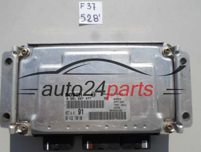 PEUGEOT 206 1.6 BOSCH 0 261 207 477, 0261207477, 96 432 189 80, 9643218980, ME7.4.4 91