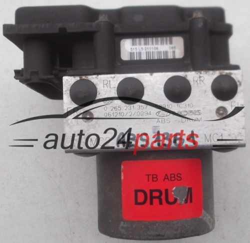 POMPE HYDRAULIQUE ET CALCULATEUR dABS HYUNDAI GETZ BOSCH 0 265 231 357, 0265231357, 58910-1C310, 589101C310, 0 265 800 389, 0265800389