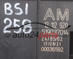 SKRZYNKA ELEKTRYCZNA PRZEKAŻNIKÓW I BEZPIECZNIKÓW MODUŁ NADWOZIA CENTRALKA KOMFORTU BSI PRZEDNIA OPEL VECTRA C SIGNUM GM 13 112 920 AM, 13112920 AM, 13112920AM, 519037014