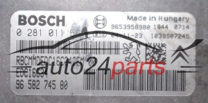 MOTORSTEUERGERÄT ECU STEUERGERÄT CITROEN C5 1.6 HDI BOSCH 0 281 011 561