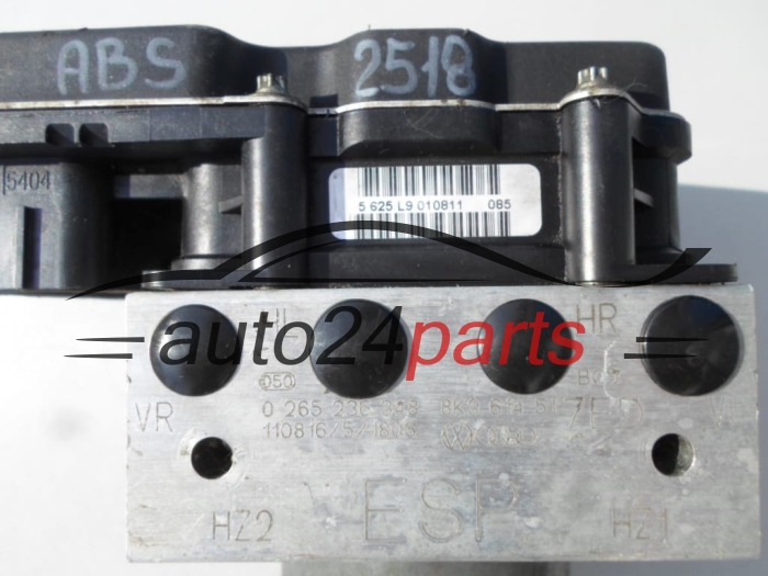 BOMBA HIDRAULICA Y CENTRALITA ABS AUDI A4 BOSCH 0 265 236 348, 0265236348, 8K0614517FD, 0265951539