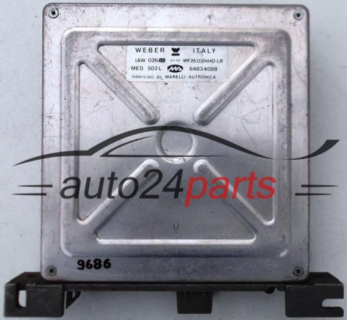 KOMPUTER STEROWNIK SILNIKA FIAT CROMA 2.0, IAW 026, IAW026, WF26.03/HHO-LR, MED 502L, MED502L, 64834088