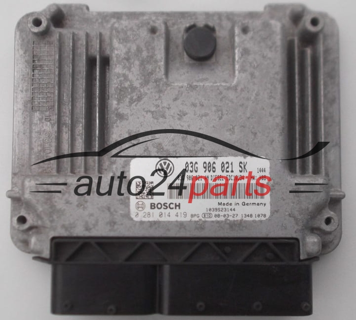 ECU CENTRALITA DE MOTOR  SEAT ALTEA 1.9 TDI BOSCH 0 281 014 419,  03G 906 021 SK
