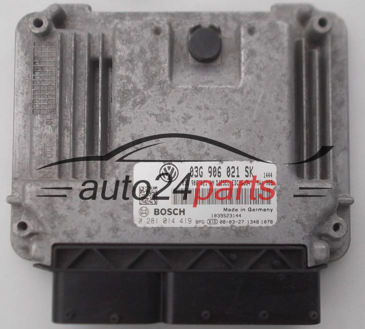 ECU CENTRALITA DE MOTOR  SEAT ALTEA 1.9 TDI BOSCH 0 281 014 419,  03G 906 021 SK
