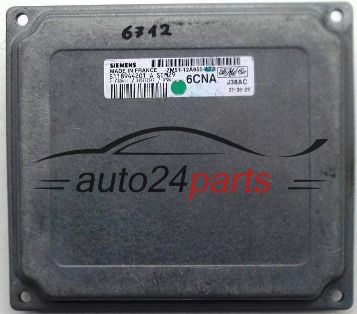KOMPUTER STEROWNIK SILNIKA FORD FOCUS 1.6 SIEMENS S118944201 A, FoMoCo 7M51-12A650-AZA