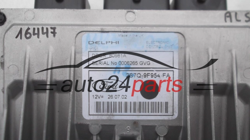 KOMPUTER STEROWNIK SILNIKA FORD MONDEO MK3 2.0 TDCI 2S7Q-9F954-FA