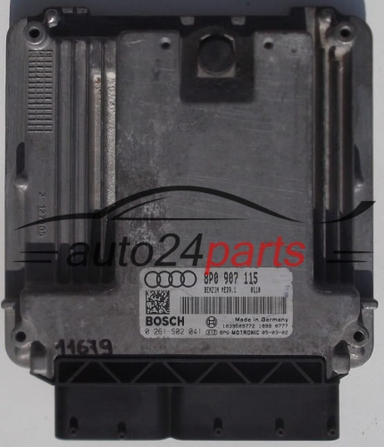 MOTORSTEUERGERÄT ECU STEUERGERAT AUDI A3 2.0 FSI BOSCH 0 261 S02 041, 0261S02041, 8P0 907 115
