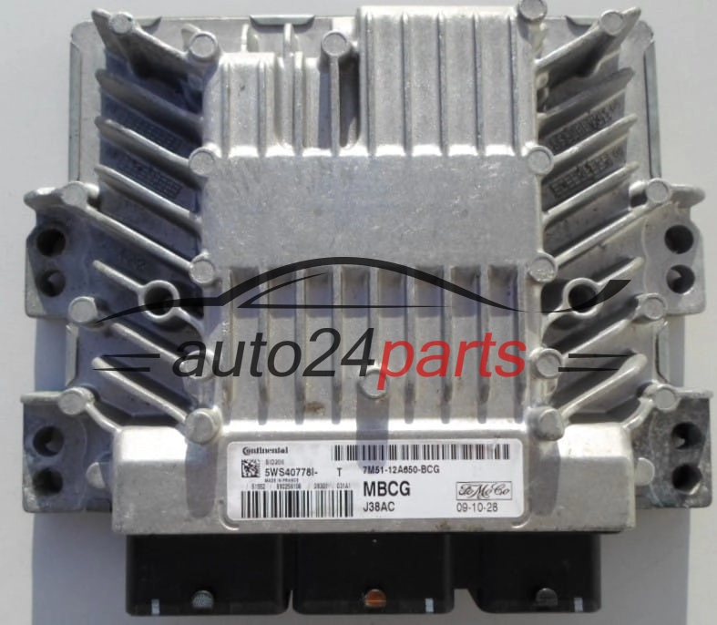 ECU CENTRALITA DE MOTOR  FORD 1.8 TDCI SIEMENS 5WS40778I-T,  FoMoCo 7M51-12A650-BCG