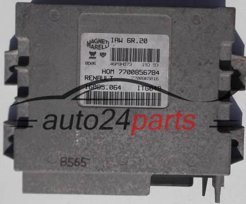 CALCULATEUR MOTEUR RENAULT TWINGO 1.2 MAGNETI MARELLI IAW 6R.20, IAW6R20, 7700856784, 7700865816, 16085.064, 16085064