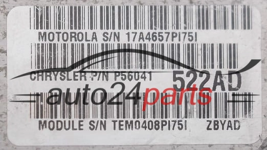 KOMPUTER STEROWNIK SILNIKA JEEP GRAN CHEEROKE 4.0 P56041 522AD