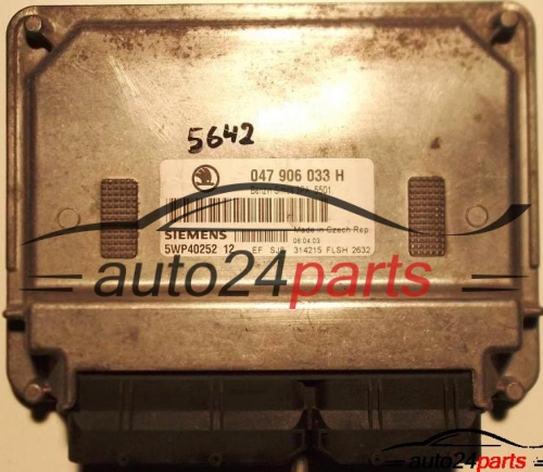 SKODA FABIA 1.4 MPI AME 047 906 033H, 047906033H, SIEMENS 5WP40252 12
