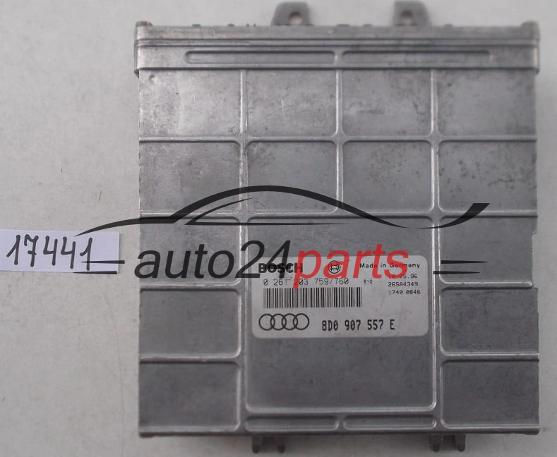 KOMPUTER STEROWNIK SILNIKA AUDI A4 1.8 T BOSCH 0 261 203 759/760, 0261203759, 8D0 907 557 E