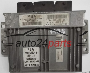 CALCULATEUR MOTEUR CITROEN XSARA 1.6 16V 9644235280, 9643784580-01, S2000-2C, 21646952-5, 50409S05