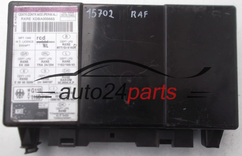 KOMPUTER STEROWNIK SILNIKA FORD 96GP-15K600-DB, 96GP15K600DB