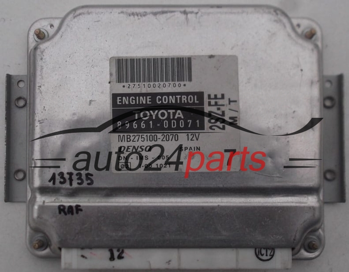 KOMPUTER STEROWNIK SILNIKA TOYOTA YARIS 1.3 2SZ-FE 896610D071