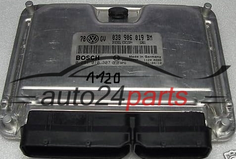 KOMPUTER STEROWNIK SILNIKA VW VOLKSWAGEN PASSAT 1.9 TDI AVB 038 906 019 BM, 038906019BM, BOSCH 0 281 010 307, 0281010307, 28SA4057 1120 0262, DIESEL EDC15P+ 1261 