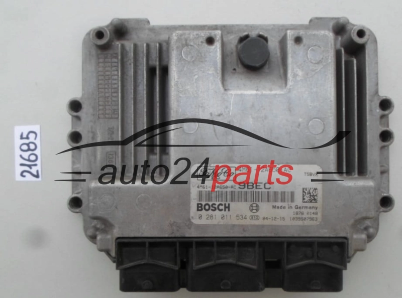 MAZDA 1.6 TDCI BOSCH 0 281 011 534, 0281011534, FoMoCo 4M61-12A650-AC, 4M6112A650AC 
