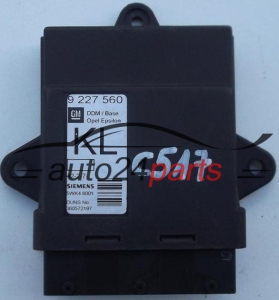 CENTRALKA MODUL STEROWNIK KOMFORTU OPEL VECTRA C SIEMENS 5WK4 6001, 5WK46001, 9 227 560 KL, 9227560 KL - C517, C2080, C2081, C2082, C2099, C2100, C2101