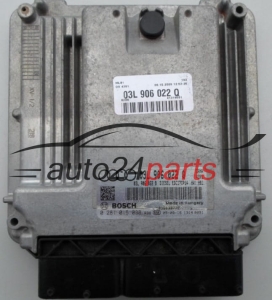 CALCULATEUR MOTEUR AUDI Q5 2.0 TDI BOSCH 0 281 015 038, 0281015038, 03L 906 022 Q, 03L906022Q, 03L906022B, EDC17CP14 