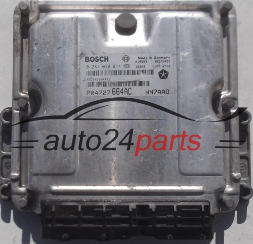 MOTORSTEUERGERÄT ECU STEUERGERÄT CHRYSLER VOYAGER 2.5 BOSCH 0 281 010 814