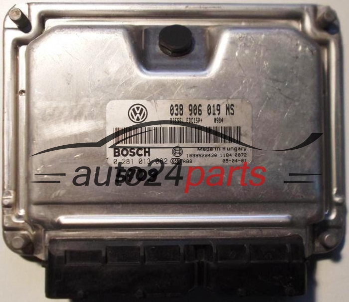 KOMPUTER STEROWNIK SILNIKA SKODA FABIA 1.9 TDI BOSCH 0281013082, 0 281 013 082, 038906019NS, 038 906 019 NS