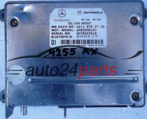 STEUERGERAT BLUETOOTH TELEFON MERCEDES W203 W209 W211 W220 A2118702726, 2118702726, A 211 870 27 26, UH03MM01PV