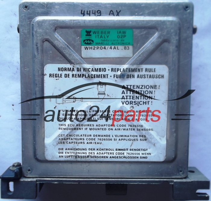 calculateur moteur pour fiat tipo, tempra  et lancia delta, prisma 1.6