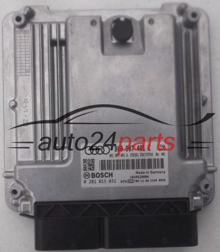 MOTORSTEUERGERÄT ECU STEUERGERAT AUDI A4 A5 3.0 TDI BOSCH 0 281 015 031, 0281015031, 8K0 907 401 C, 8K0907401C, 8K1 907 401 A, 8K1907401A, EDC17CP14 