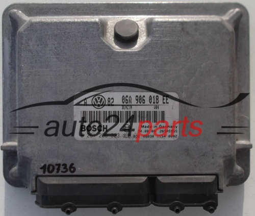 MOTORSTEUERGERÄT ECU STEUERGERAT VW VOLKSWAGEN GOLF BORA 2.0 BOSCH 0 261 206 323, 0261206323, 060 906 018 EE, 060906018EE 