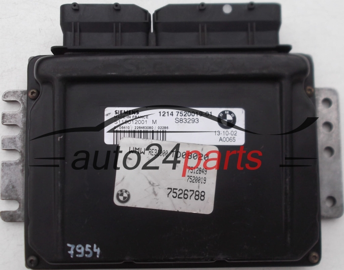 ECU CENTRALITA DE MOTOR MINI ONE COOPER 1.6 SIEMENS S118012001 M, S118012001M, 1214 7520019-01, 1214752001901