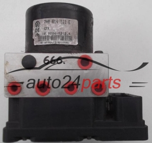 ABS PUMPE BLOCK HYDRAULIKPUMPE STEUERGERAT VOLKSWAGEN TRANSPORTER 7H0 614 111 E, 7H0614111E, ATE 10.0204-0312.4, 10020403124, 7H0 907 379 E, 7H0907379E, 10.0925-0318.3, 10092503183 