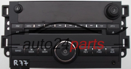 RADIO CD CHEVROLET BH 96 628 256 / BH96628256 / 122000-8070A101 / 1220008070A101 / NDC03291 - R77
