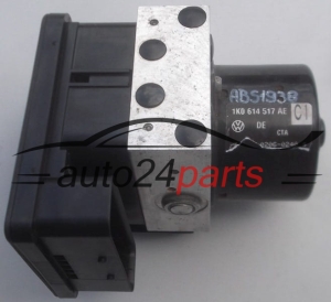 ABS HYDRAULIK-AGGREGAT MIT STEUERGERAET AUDI VOLKSWAGEN SEAT 1K0 614 517 AE, 1K0614517AE, ATE 10.0206-0240.4, 10020602404, 1K0 907 379 AC, 1K0907379AC, ATE 10.0960-0359.3, 10096003593