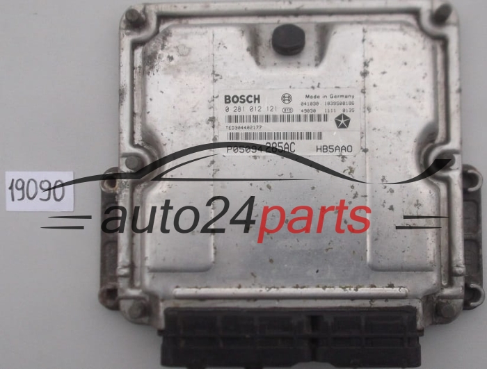 KOMPUTER STEROWNIK SILNIKA CHRYSLER VOYAGER 2.8 CRD BOSCH 0 281 012 121, 0281012121, P05094285AC -