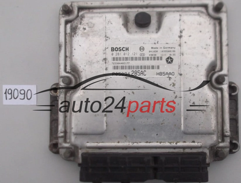 KOMPUTER STEROWNIK SILNIKA CHRYSLER VOYAGER 2.8 CRD BOSCH 0 281 012 121, 0281012121, P05094285AC -