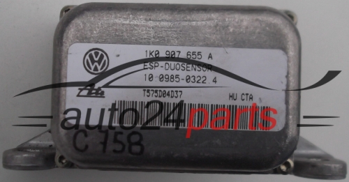 ZESPOLONY CZUJNKI MODUL PREDKOSCI ESP VOLKSWAGEN AUDI 1K0 907 655 A / 1K0907655A / 10.0985-0322.4 / 10098503224 - C758