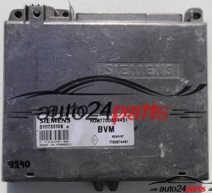 UCE CENTRALITA DE MOTOR RENAULT MEGANE 1.4, SIEMENS S111730108 B, S111730108B, HOM7700864451, 7700874461 BVM