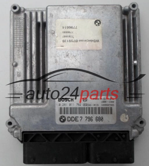 ECU CENTRALITA DE MOTOR  BMW BOSCH 0 281 011 762, DDE 7 796 680