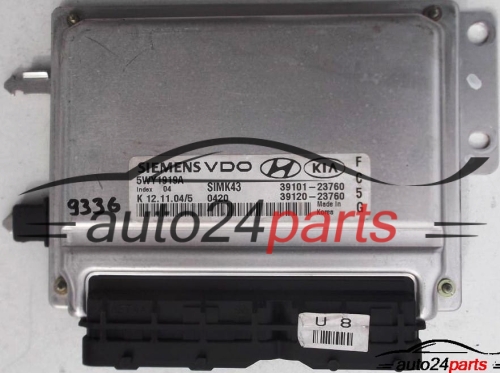 MOTORSTEUERGERÄT ECU STEUERGERAT HYUNDAI COUPE 2.0, SIEMENS 5WY1919A, SIMK43, 39101-23760, 3910123760, 39120-23760, 3912023760 