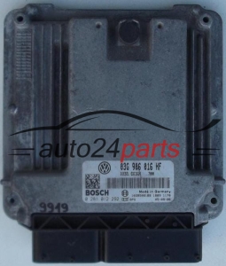 KOMPUTER STEROWNIK SILNIKA SEAT, VW, SKODA OCTAVIA 2.0 TDI, BOSCH 0281012292, 03G906016HF