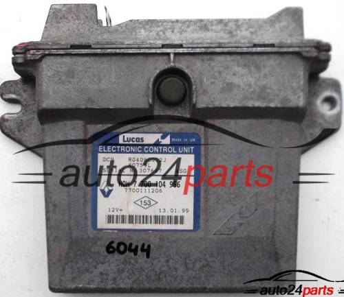 MOTORSTEUERGERÄT ECU STEUERGERAT RENAULT KANGOO 1.9 D R04080012J, HOM 7700 104 956, HOM7700104956, 7700104956 