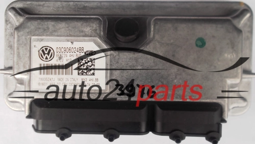 KOMPUTER STEROWNIK SILNIKA VW VOLKSWAGEN CADDY 1.4 03C906024BB, 03C 906 024 BB, BENZIN 4HV BUD, MY2 4HV.BB, 61601.452.07, 6160145207 - 3976