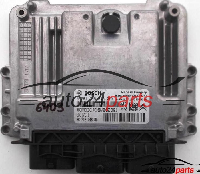 MOTORSTEUERGERÄT ECU STEUERGERAT CITROEN PEUGEOT 1.6 HDI BOSCH 0 281 015 848, 0281015848, 96 742 446 80, 9674244680