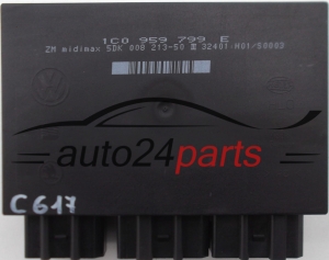 CENTRALKA MODUL STEROWNIK KOMFORTU 1C0959799E, 1C0 959 799 E, HELLA 5DK00821350, 5DK 008 213-50 SEAT LEON TOLEDO -   C617, C551, C549, C548, C547, C540, C539, C522, C35