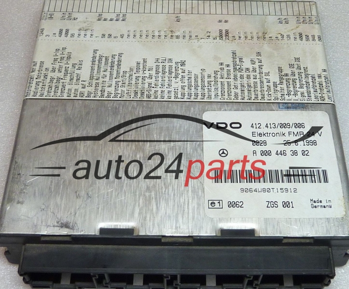 ECU CENTRALITA DE MOTOR MERCEDES ACTROS VDO A 000 446 38 02,