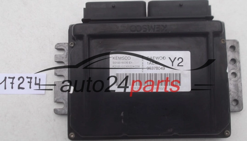 ECU CENTRALITA DE MOTOR DEAWOO TACUMA 1.6 96378049 1AEK Y2 KEMSCO S010016030 E1 
