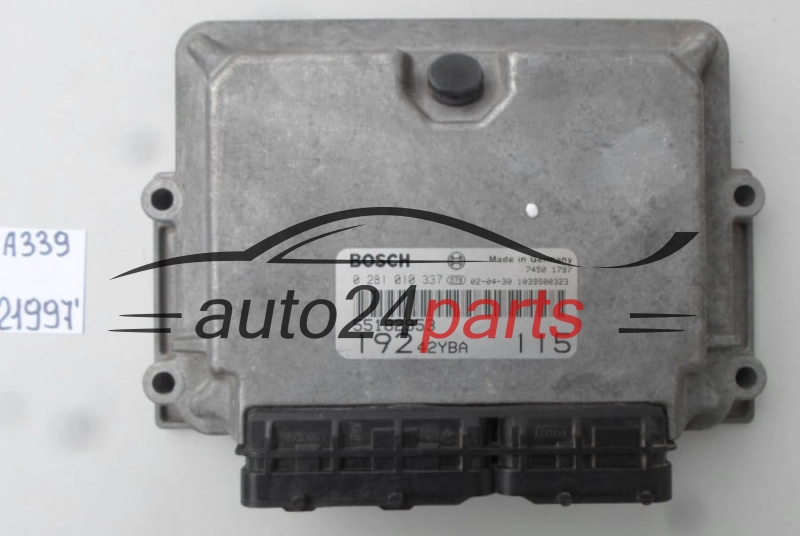 KOMPUTER STEROWNIK SILNIKA FIAT STILO 1.9 JTD BOSCH 0281010337, 0 281 010 337, 55182953, 19242YBA 