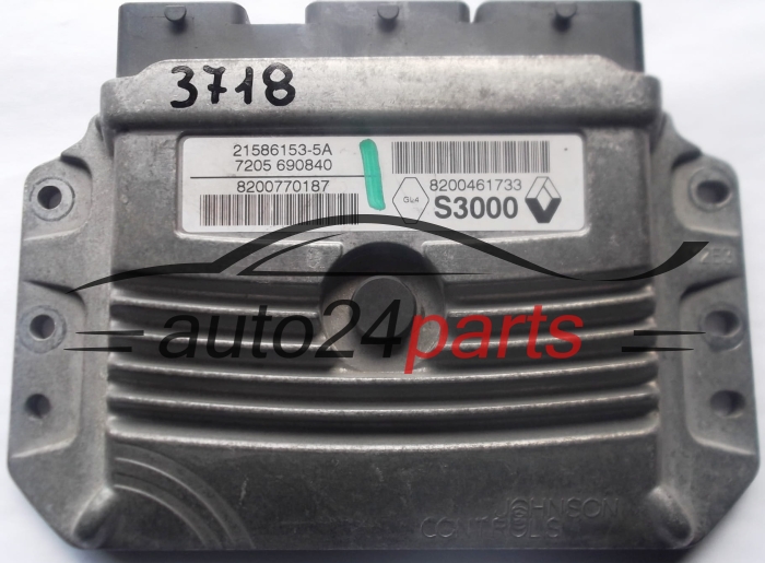 KOMPUTER STEROWNIK SILNIKA RENAULT Johnson Controls 21586153-5A,  8200770187